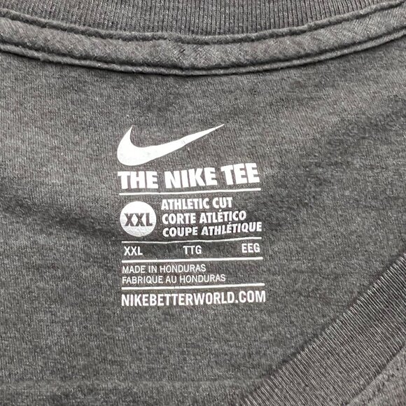 The Nike Tee Grey Crewneck Short Sleeve T-shirt Men's Size XXL - Picture 4 of 8